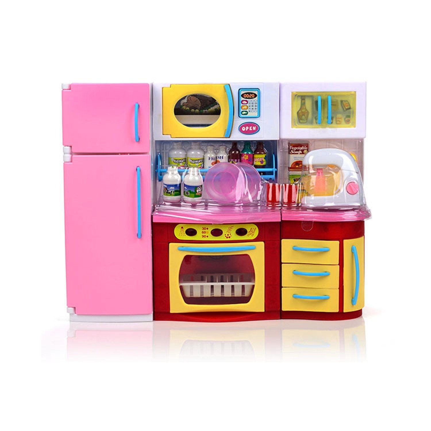 Кухонный набор Барби (кухня (94 см) + набор посудки)